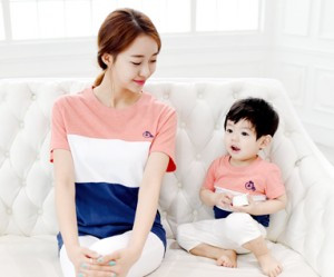 Trinity round mother and baby short T-shirts_15B04