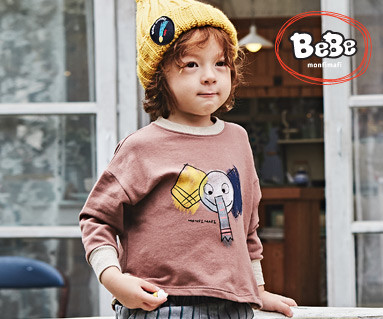 <font color="ffffff">[Family long-sleeved tee & family look]<br></font> Elephant Man to man 19C05/Children's clothes, children's clothes, kids look