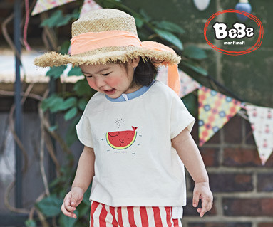<font color="ffffff">[Family short sleeve Tee&family look]<br></font> family Watermelon Whale Tee 19B15/Children's clothes, children's clothes, kids look