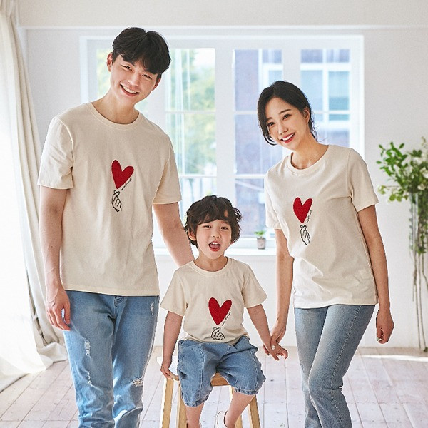 I love you short T-shirts family 21B01/ family look, family photo outfit