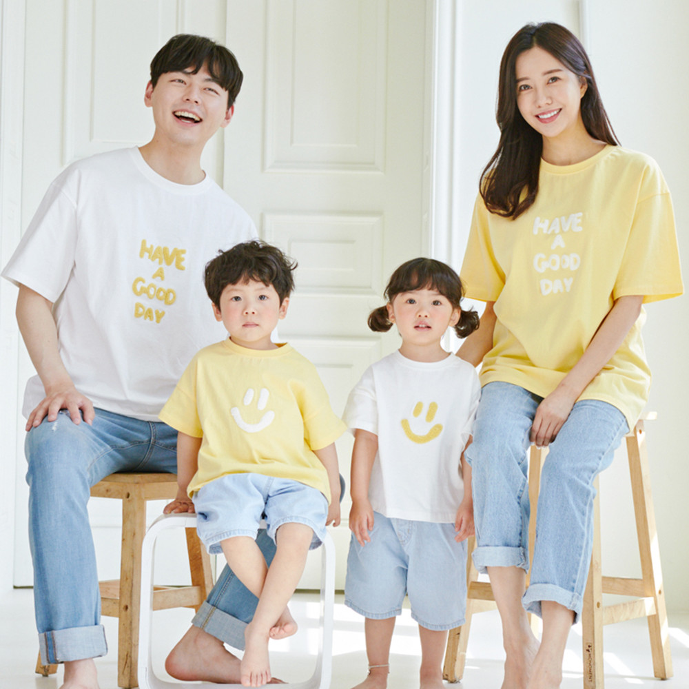 good day short T-shirts family 22B05/ family look, family photo outfit