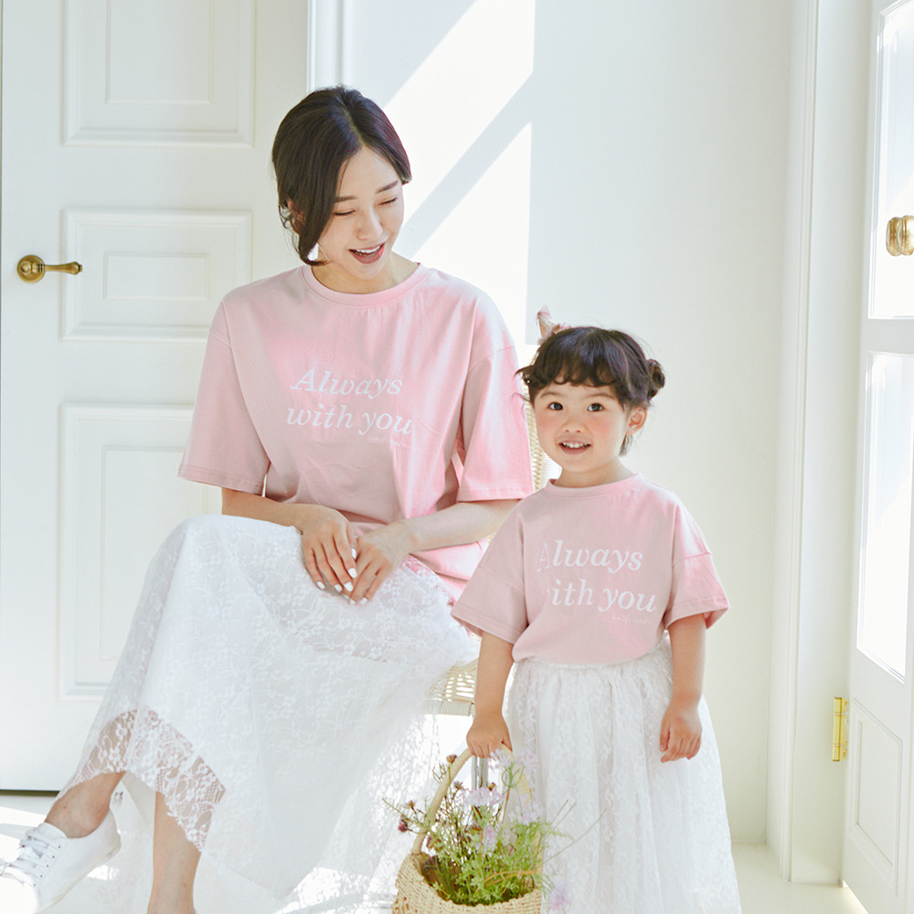 Always short T-shirts Mom and Baby 22B07WK/ Family look, family photo outfit