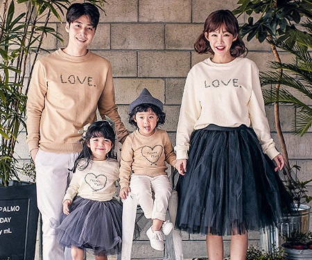Lotlove family long sleeve_17C07 <font color="#FF6666"><strong>[order available]</strong></font>
