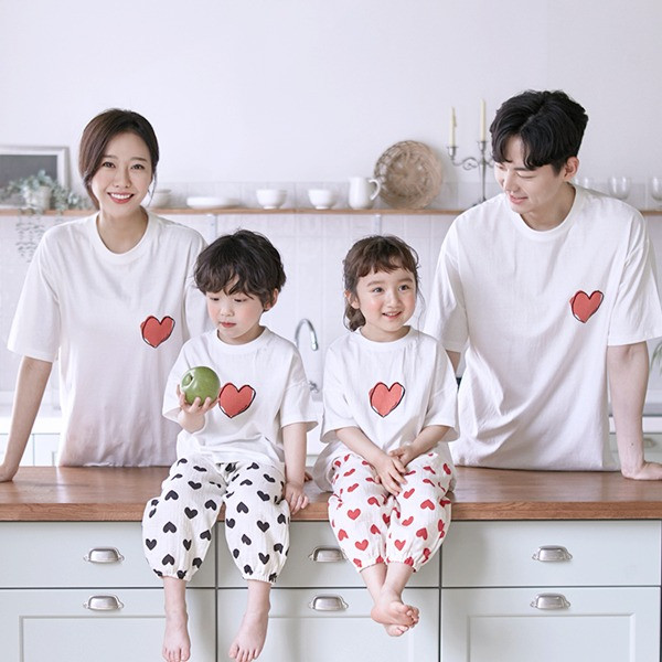 My Heart short T-shirts family 21B09/ family look, family photo outfit