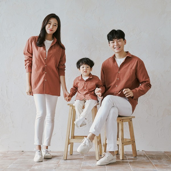 Holiday Brown shirt family 21C04S/family look, family photo costume