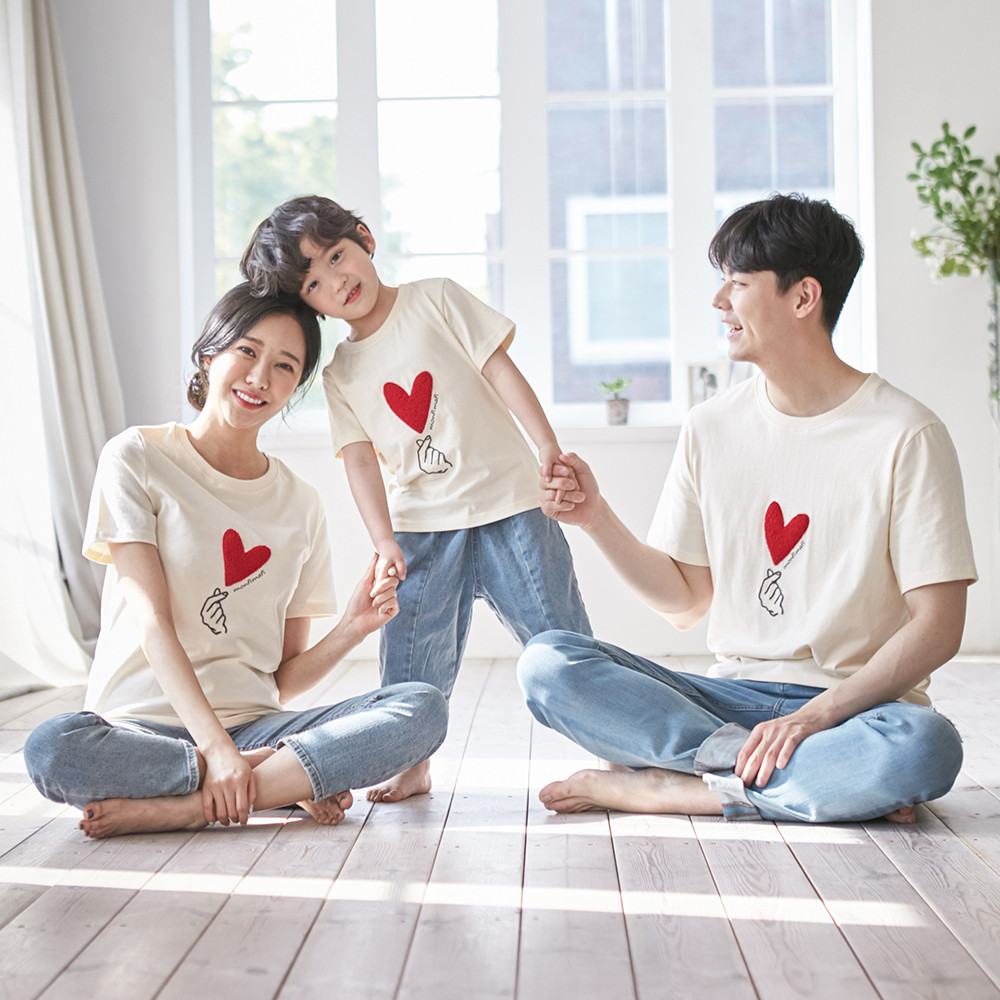 I love you short T-shirts mother and baby 21B01WK/ Family look, family photo costume