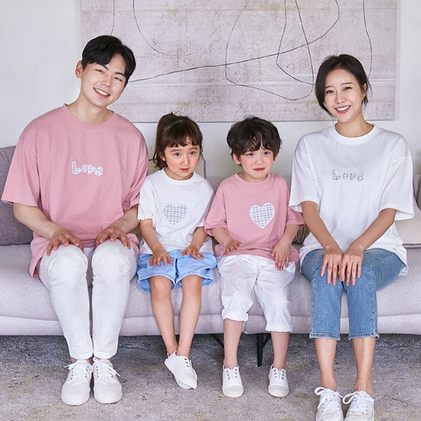 Sky short T-shirts family 21B08/ family look, family photo outfit