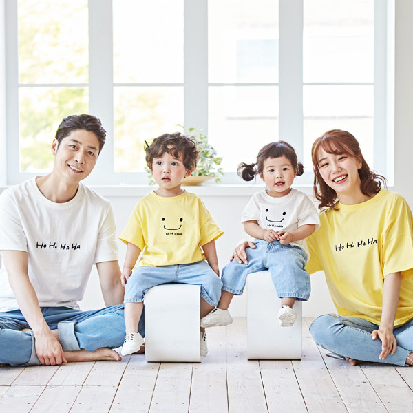 <font color="ffffff">[Family short T-shirts & family look]<br></font> family hohohaha short T-shirts 19B06/family look, family tee